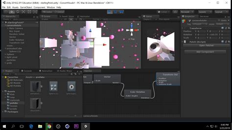 Turning particles on/off .